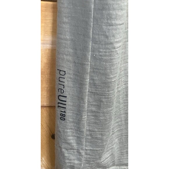 Norrøna Femund PureUll 180 Wool Zip Neck Top M Winter Twig Baselayer Flaws - Picture 3 of 16